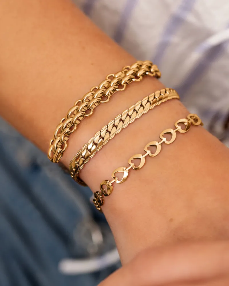 Finaste Amour armband goudkleurig Hot