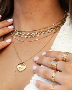 Finaste Amour ketting goudkleurig Outlet