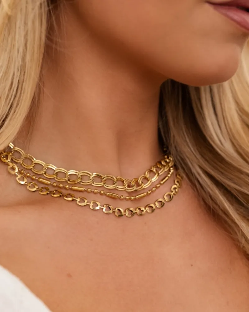 Finaste Amour ketting goudkleurig Outlet
