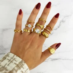 Finaste Angel ring goudkleurig Clearance