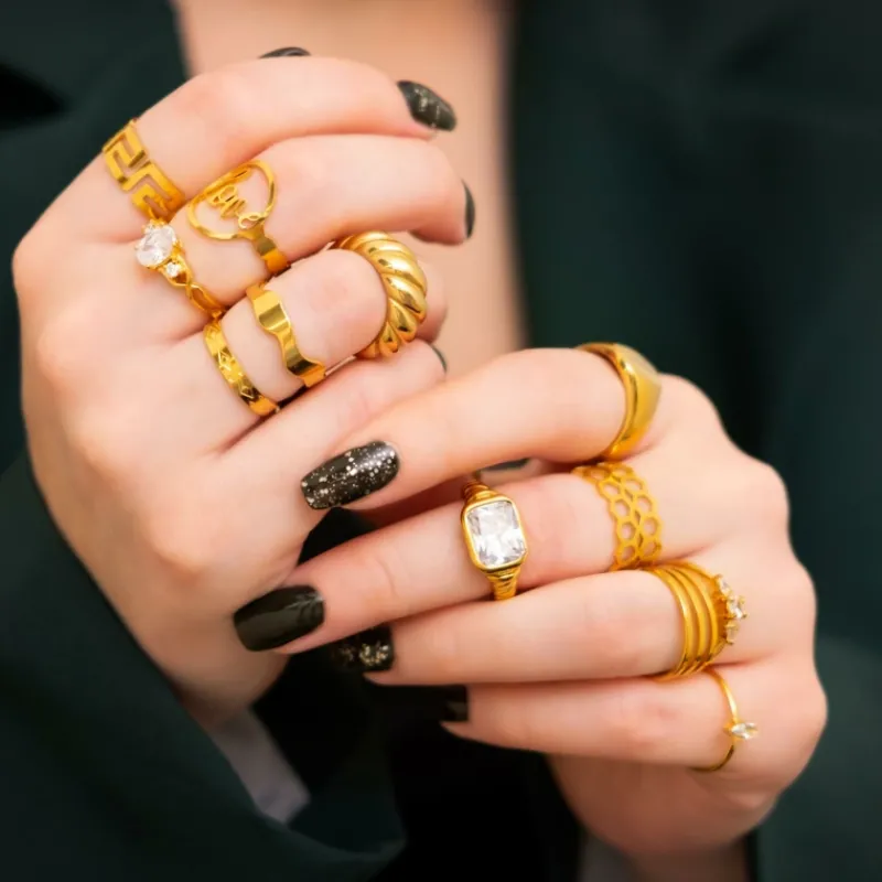 Finaste Angel ring goudkleurig Clearance