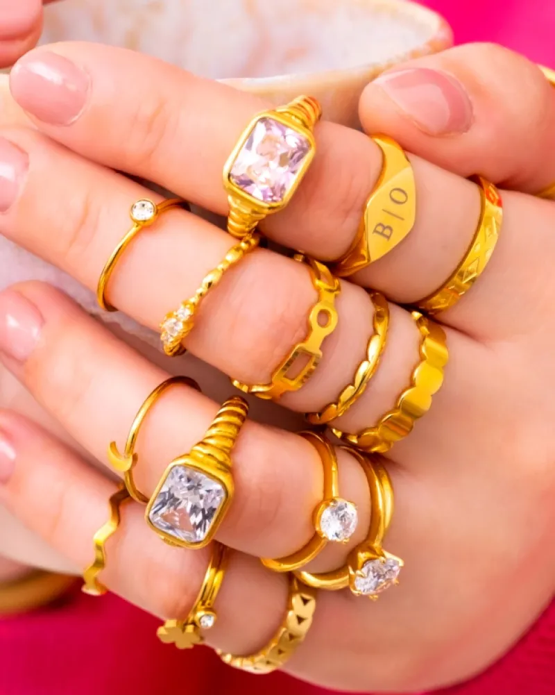 Finaste Angel ring goudkleurig Clearance