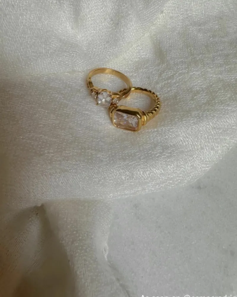 Finaste Angel ring goudkleurig Clearance