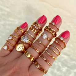Finaste Angel ring goudkleurig Clearance