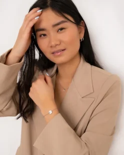 Finaste Armband 3 initialen met mini muntje Online