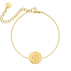 Finaste Armband 4 initials exclusive goudkleurig Fashion