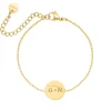 Finaste Armband 2 initials exclusive goudkleurig Sale