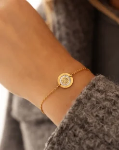 Finaste Armband 4 initials luxury kleur goud Fashion