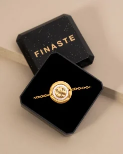 Finaste Armband 3 initials luxury kleur goud Clearance