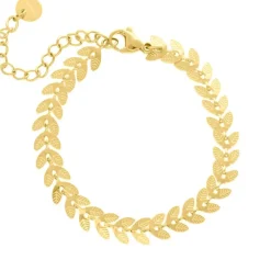 Finaste Armband blaadjes goud kleurig Discount