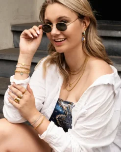 Finaste Armband Chain & Pearl goud kleurig Clearance
