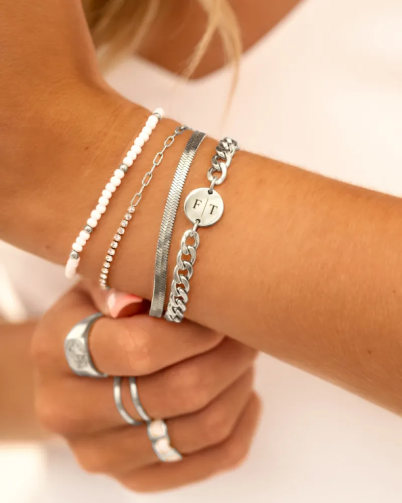 Finaste Armband Chunky 2 initials Online