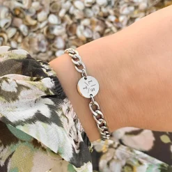 Finaste Armband Chunky 3 initials Fashion