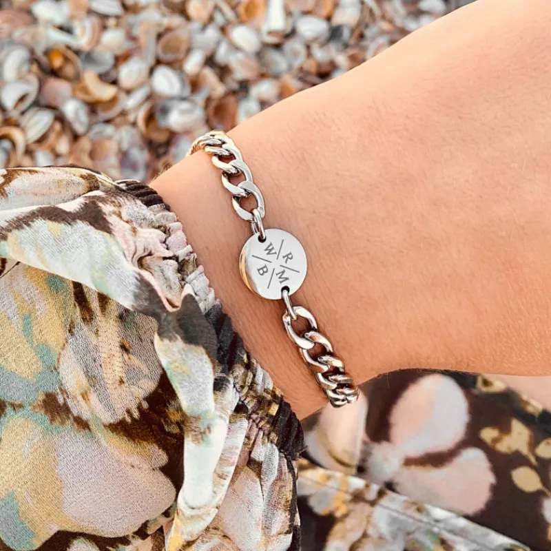 Finaste Armband Chunky 4 initials Best