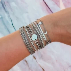 Finaste Armband Chunky 2 initials Online