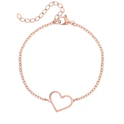 Finaste Armband hartje rose goud kleurig Sale