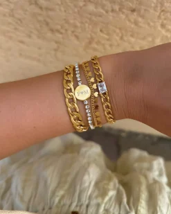 Finaste Armband little hearts goudkleurig Sale