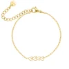 Finaste Armband love hearts goldplated Discount