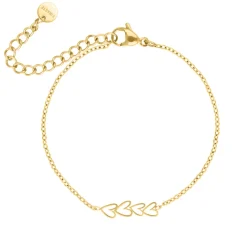 Finaste Armband love hearts goldplated Discount