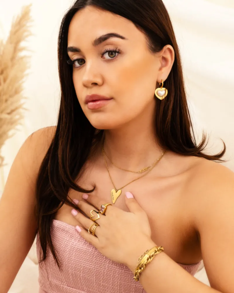 Finaste Armband love hearts goldplated Discount