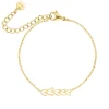 Finaste Armband love hearts multi goudkleurig New
