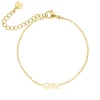 Finaste Armband love hearts triple goudkleurig Outlet
