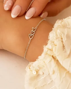 Finaste Armband love hearts triple Sale