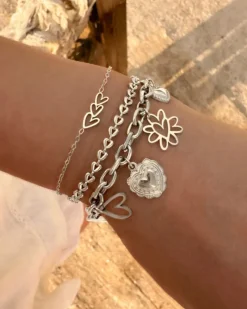 Finaste Armband love hearts triple Sale