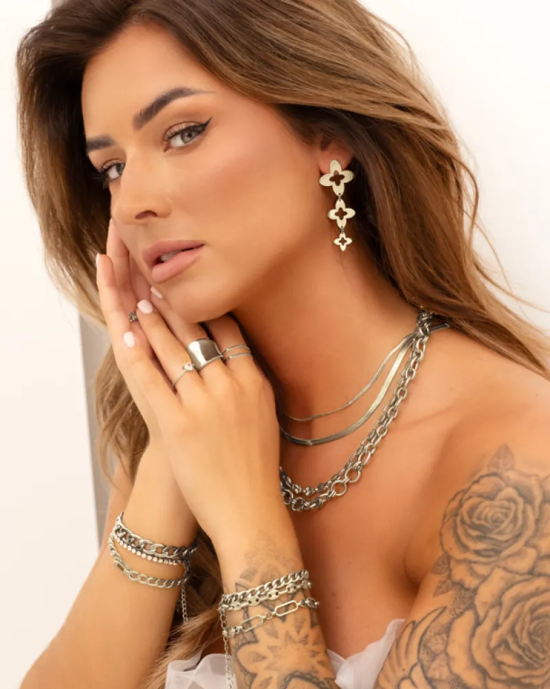 Finaste Armband met chunky chains Sale