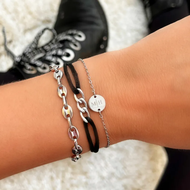 Finaste Armband met chunky chains Sale