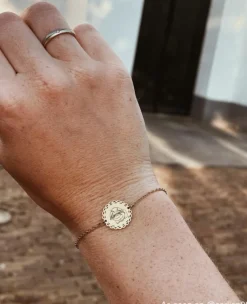 Finaste Armband met handschrift of tekening goudkleurig Outlet