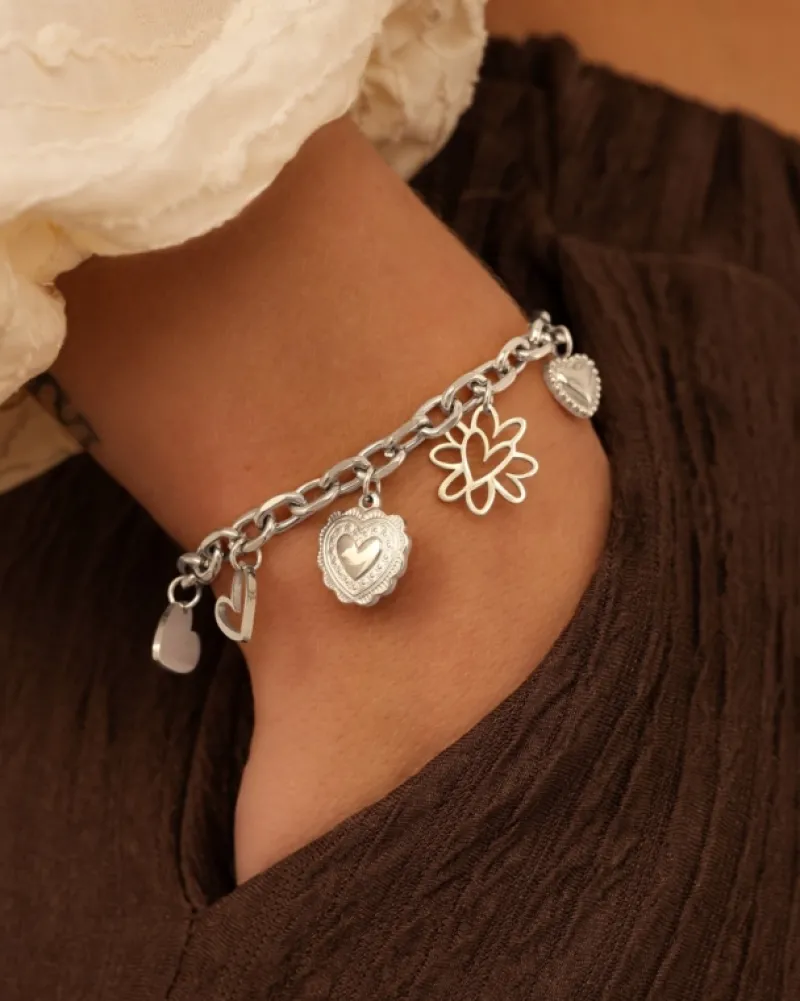 Finaste Armband met hartjes bedels Best