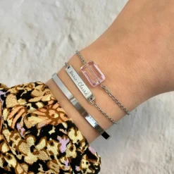Finaste Armband met roze steen Best