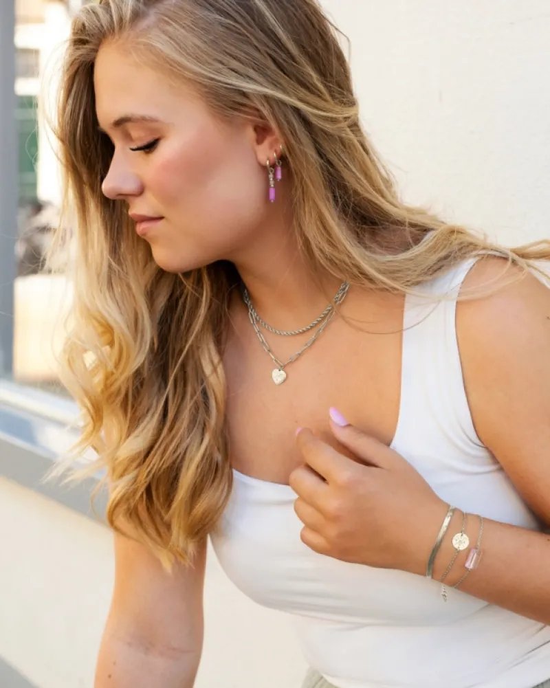 Finaste Armband met roze steen Best