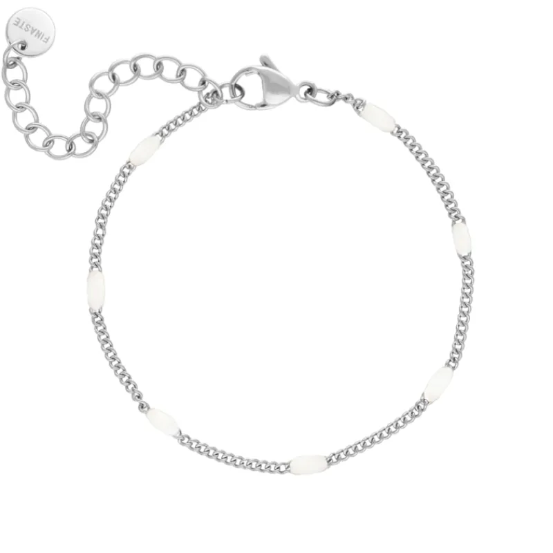 Finaste Armband Met Witte Bolletjes Sale