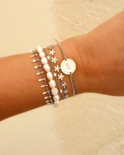 Finaste Armband Met Witte Bolletjes Sale