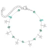 Finaste Armband met zeesterren turqouise Fashion
