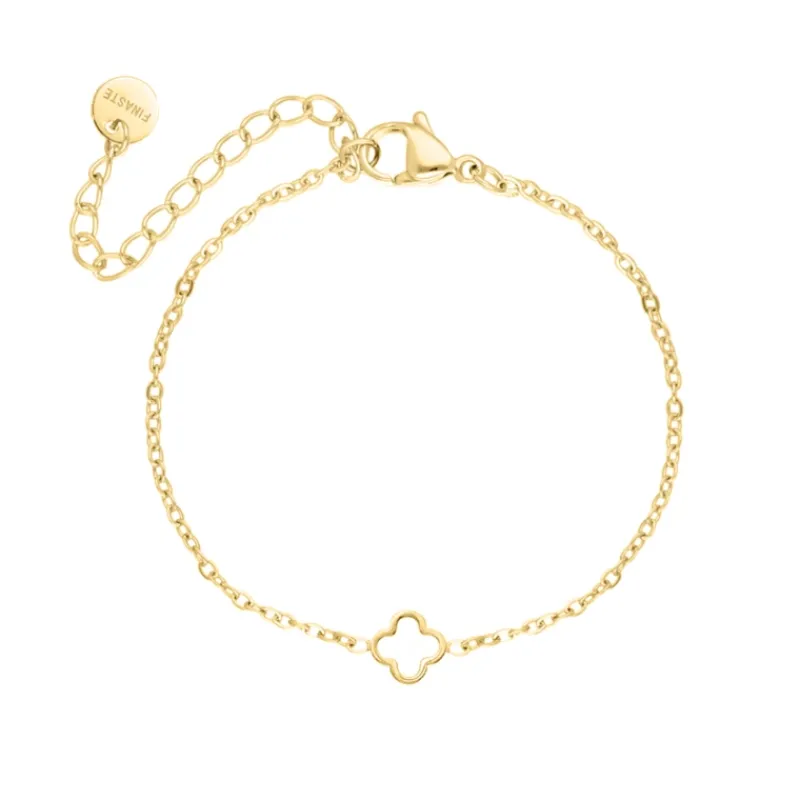 Finaste Armband mini clover goudkleurig Hot