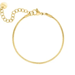 Finaste Armband mini snake chain goudkleurig Sale