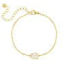 Finaste Armband parelmoer kleur goud New