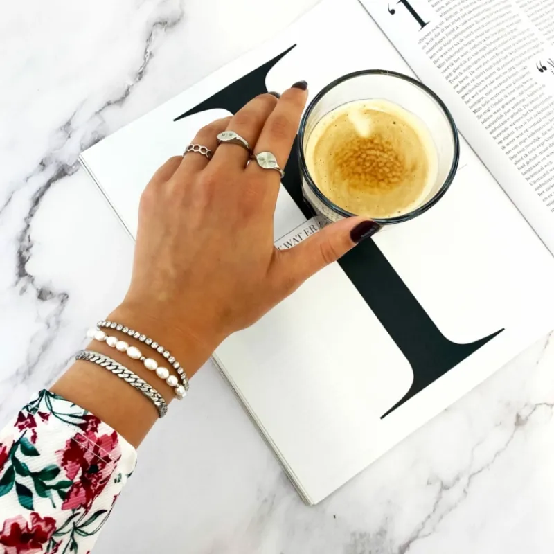Finaste Armband platte chain Outlet
