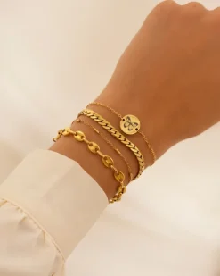 Finaste Armband Schakeltjes Mix Goudkleurig Best