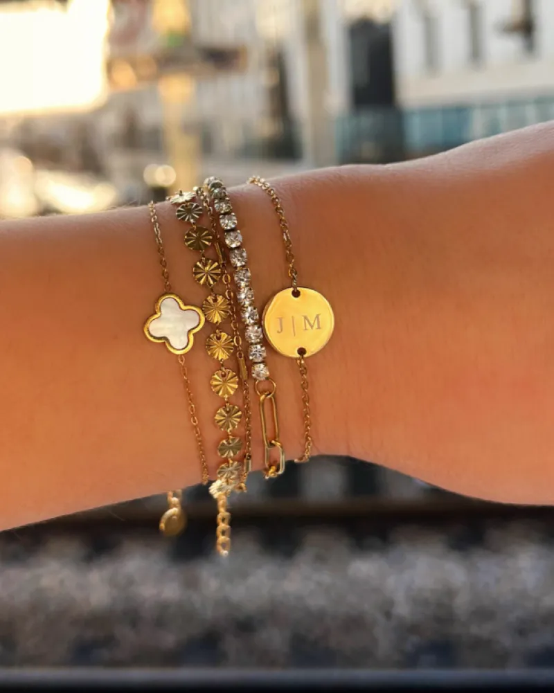 Finaste Armband Schakeltjes Mix Goudkleurig Best