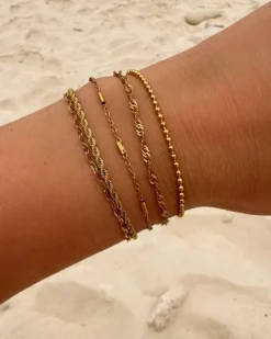 Finaste Armband Schakeltjes Mix Goudkleurig Best