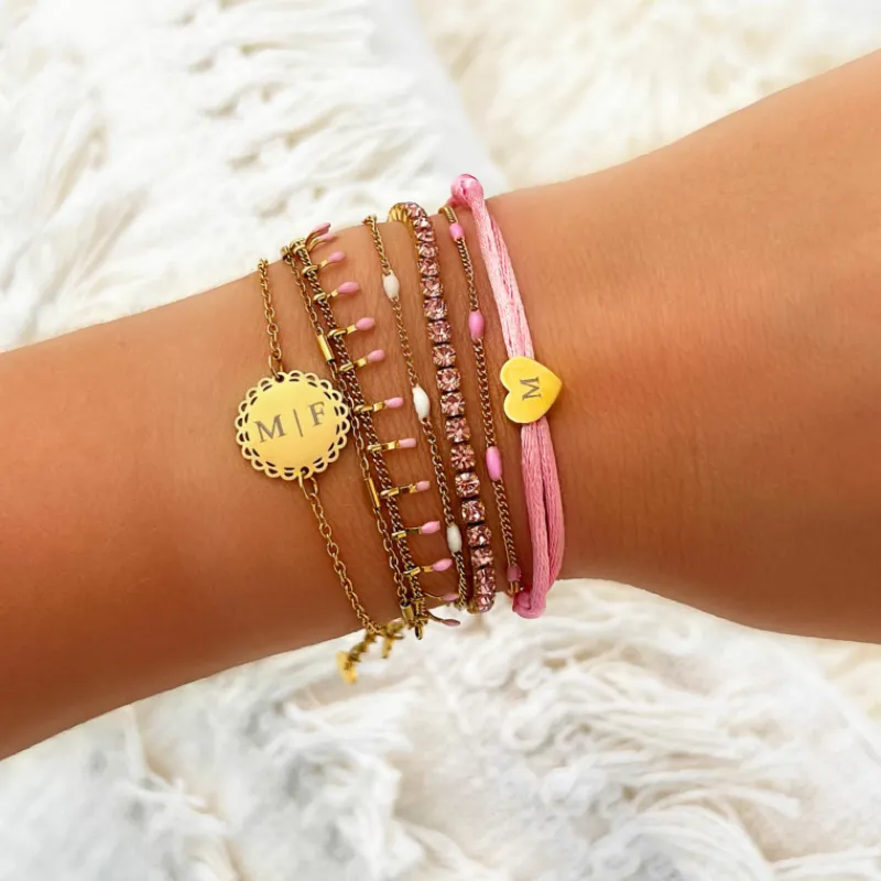 Finaste Armband Schakeltjes Mix Goudkleurig Best