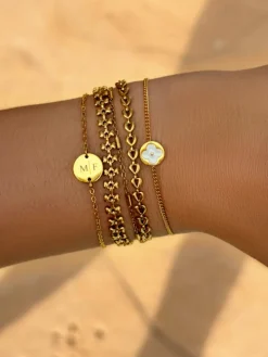 Finaste Armband Schakeltjes Mix Goudkleurig Best