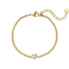 Finaste Armband sparkle heart goldplated Fashion