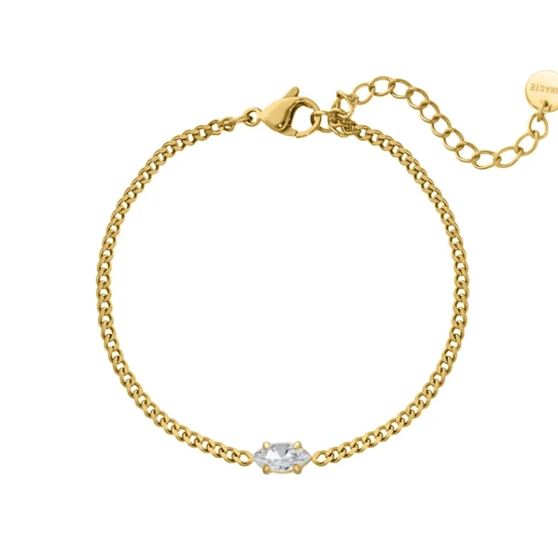 Finaste Armband sparkle marquise goldplated Online