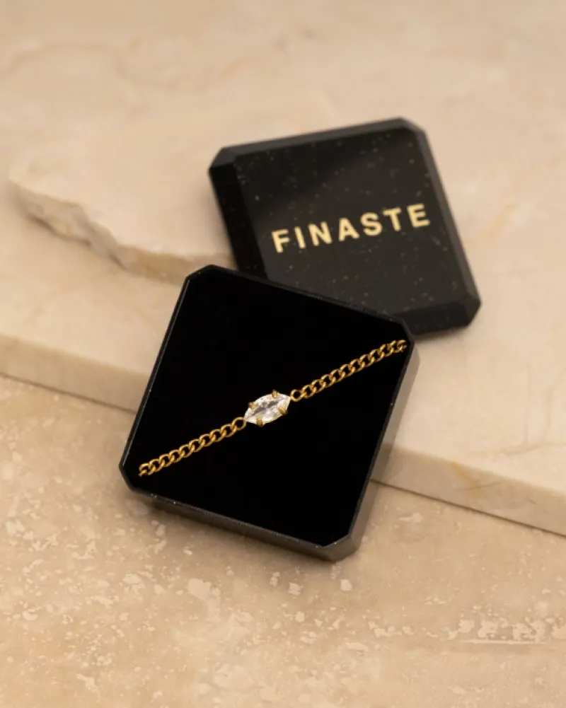 Finaste Armband sparkle marquise goldplated Online