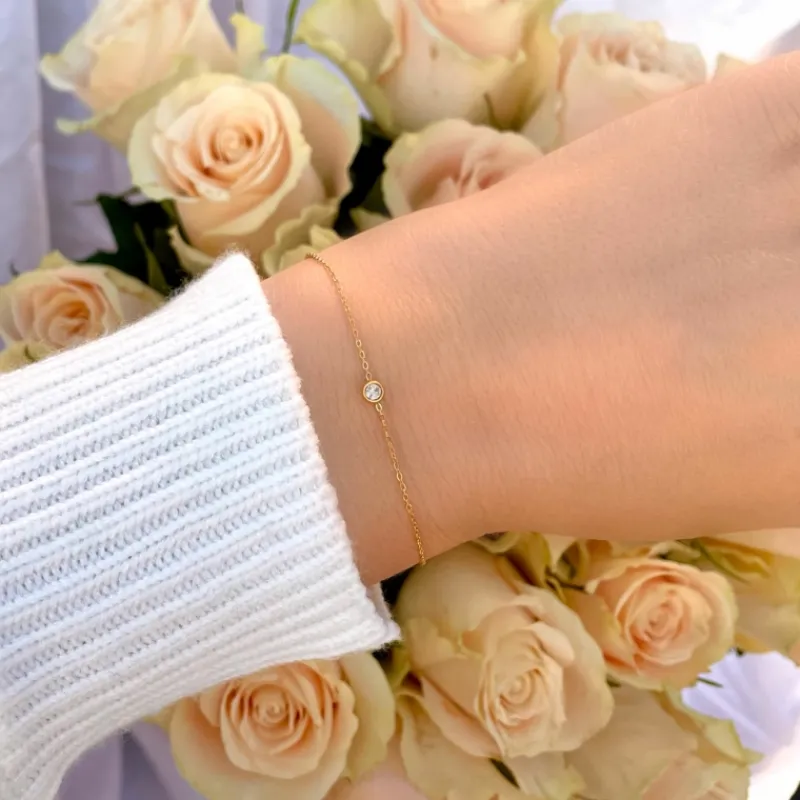 Finaste Armband sparkle stone goudkleurig Best